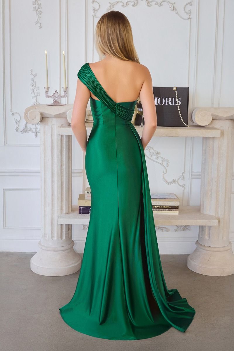 Prom Dresses Long Formal Fitted Slit Evening Prom Dress EMERALD