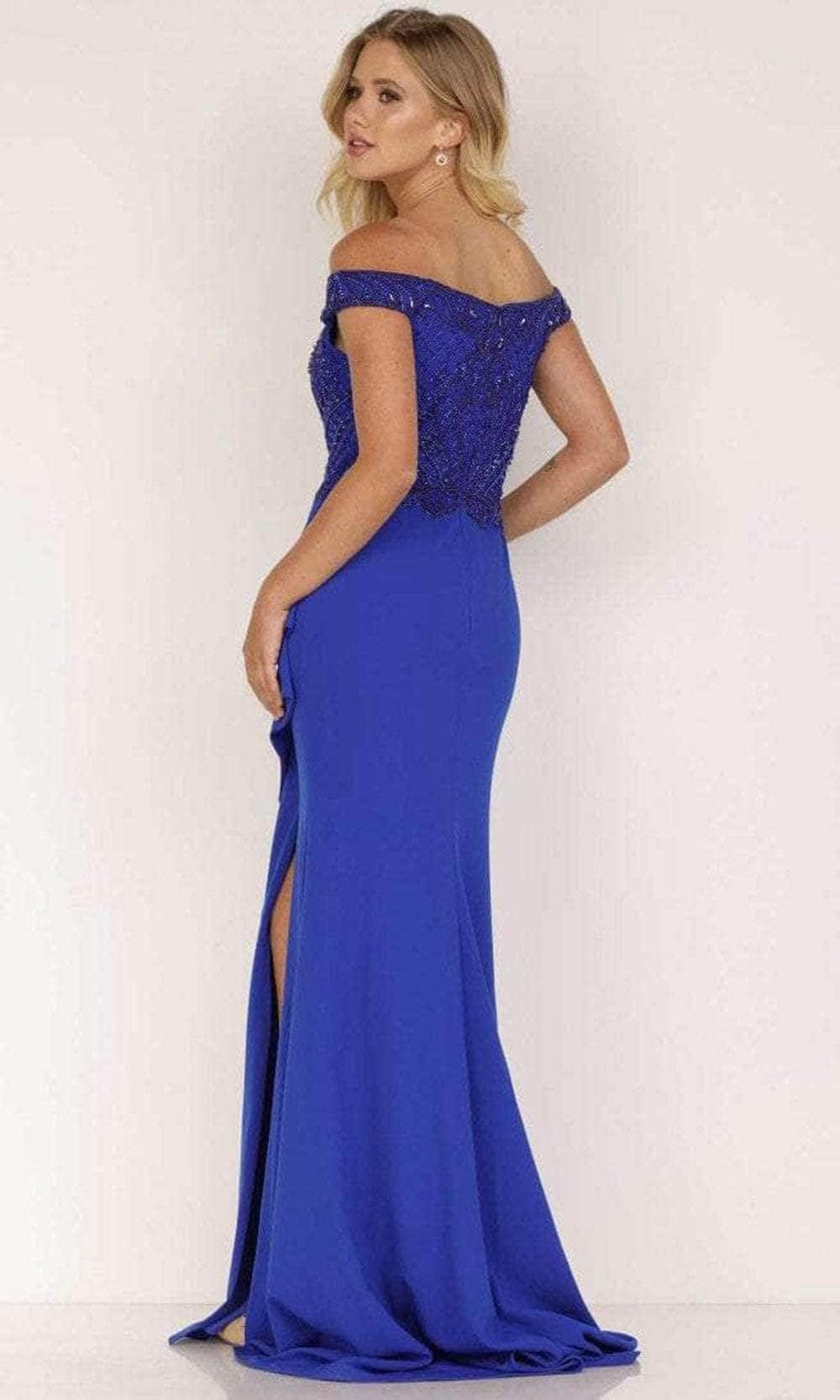 Off-the-Shoulder Floor-Length Satin Evening Mermaid Terani Couture 2221M0381