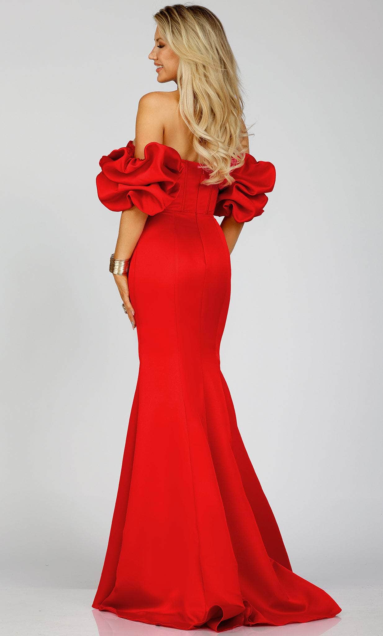 Prom Dresses Long Ruffle Formal Prom Dress Red