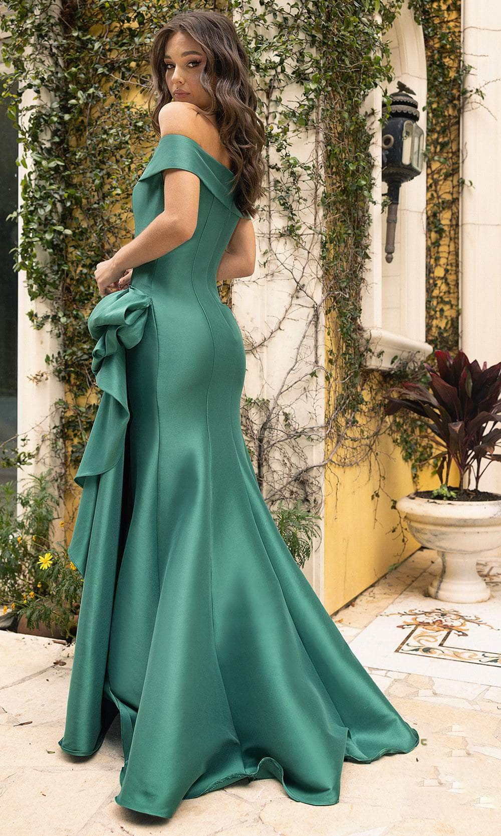Formal Dresses Long Formal Side Ruched Evening Dress Emerald