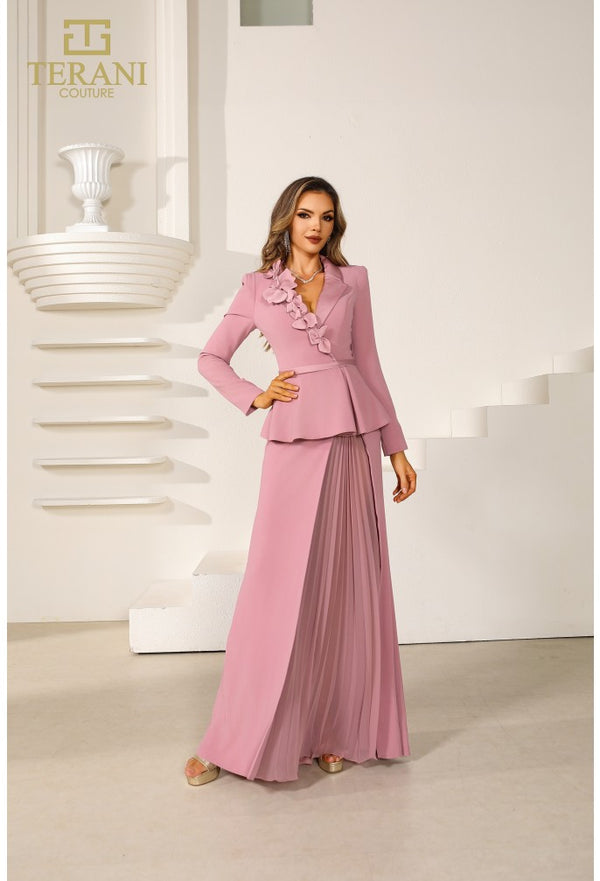 Mother of the Bride Dresses Pleated Long Formal Mother of the Bride A Line Dress Dusty Rose