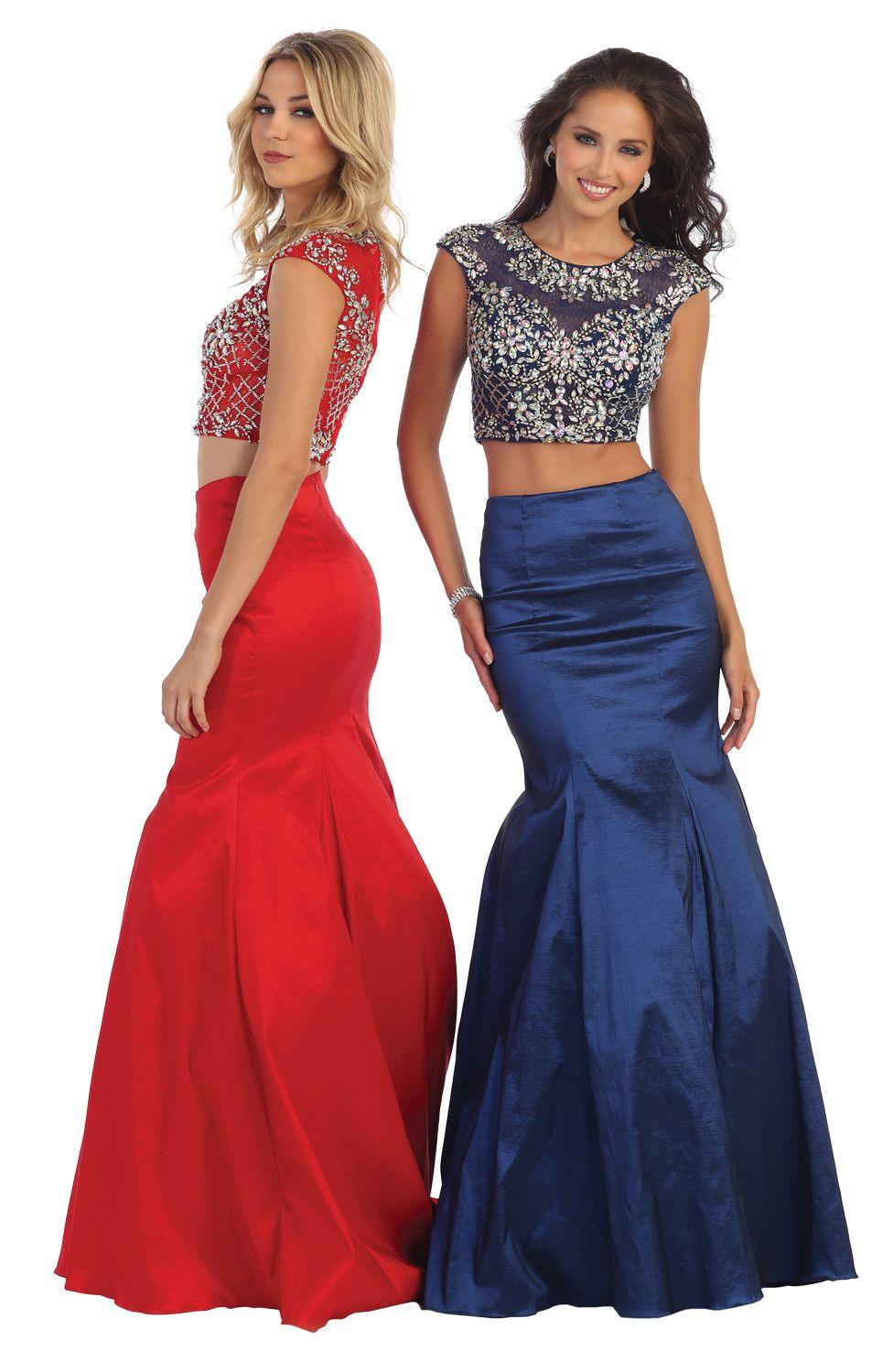 Two Piece Set Formal Prom Dress Homecoming - The Dress Outlet