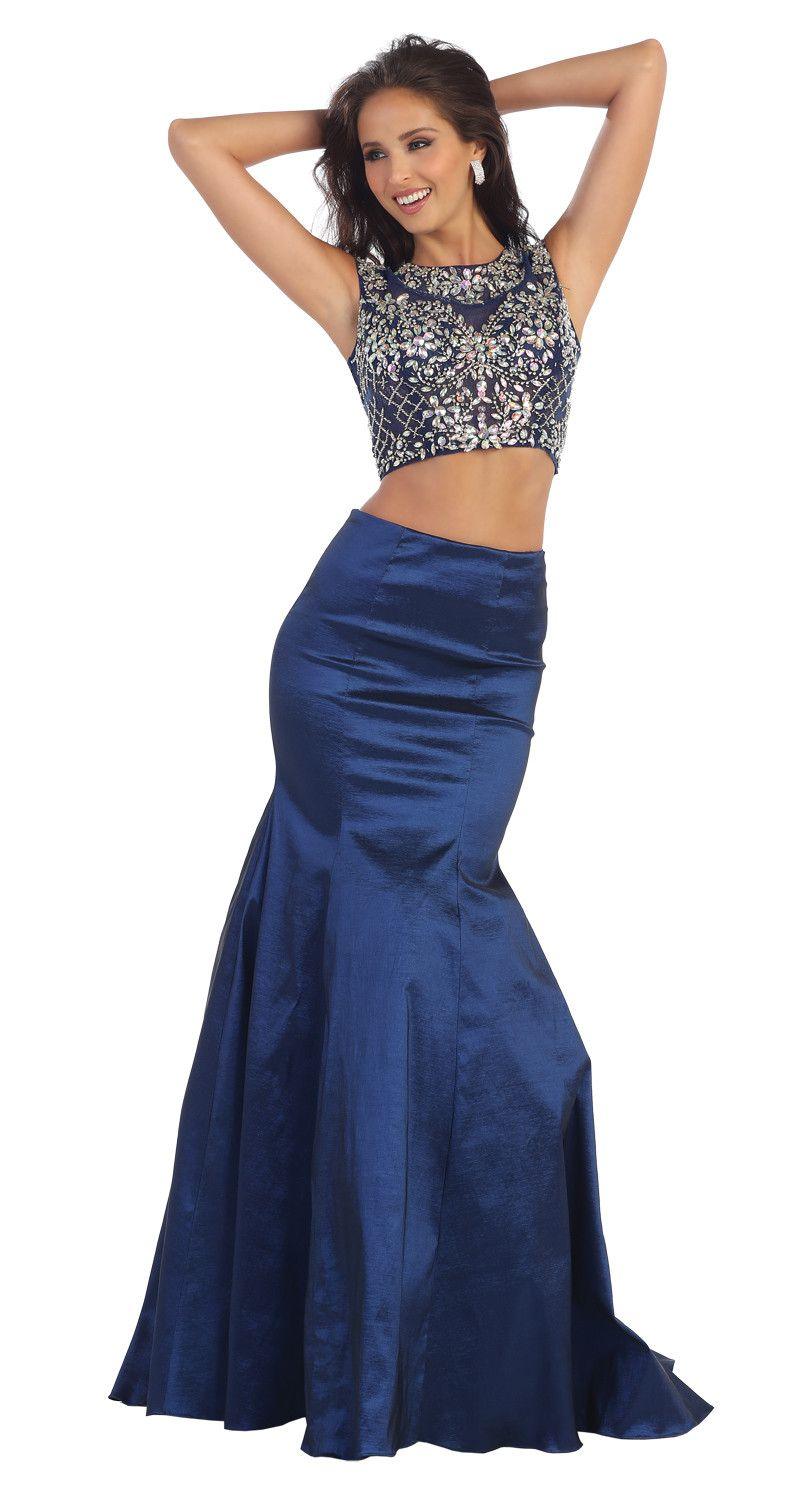 Two Piece Set Formal Prom Dress Homecoming - The Dress Outlet