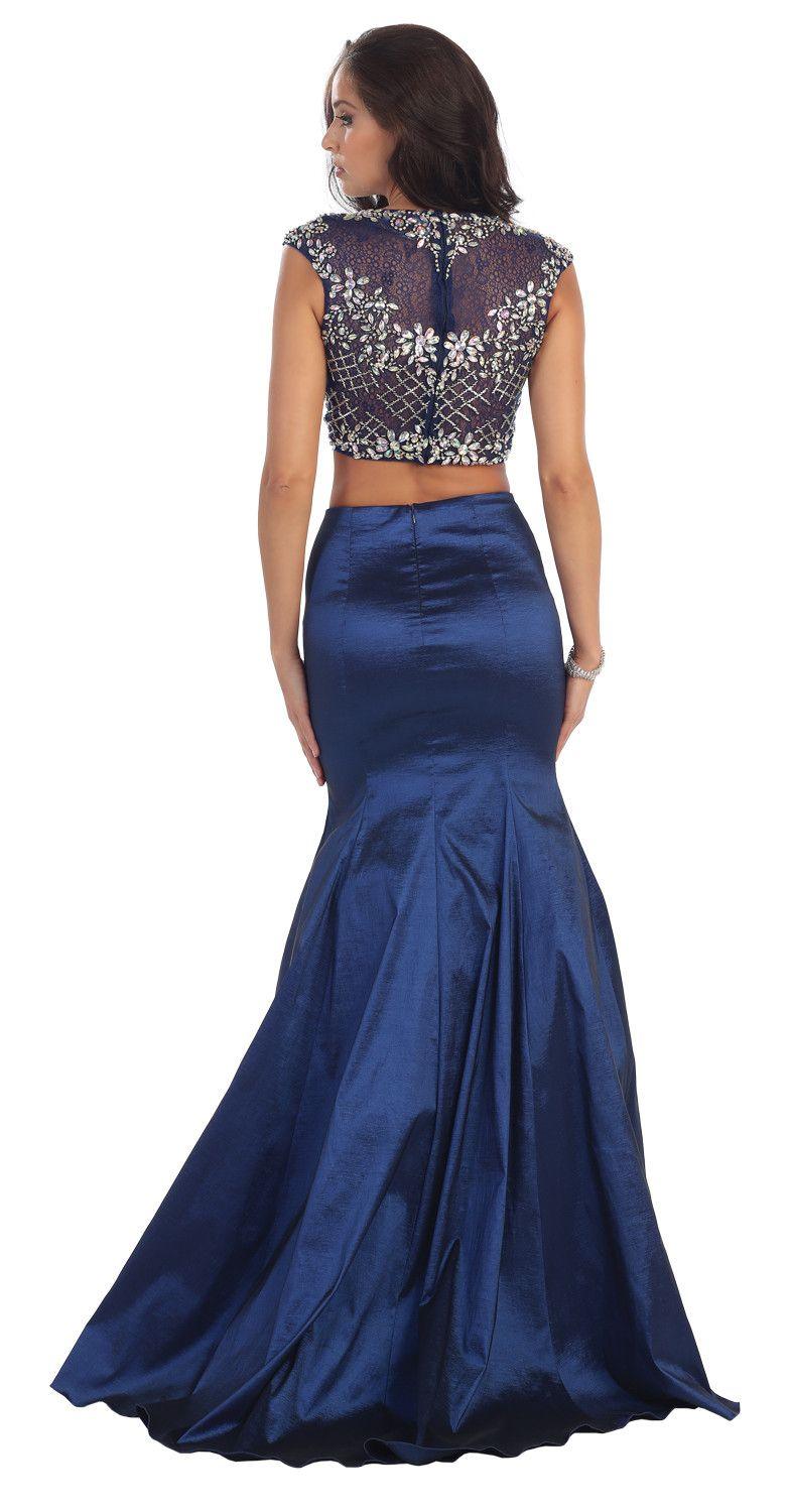 Two Piece Set Formal Prom Dress Homecoming - The Dress Outlet