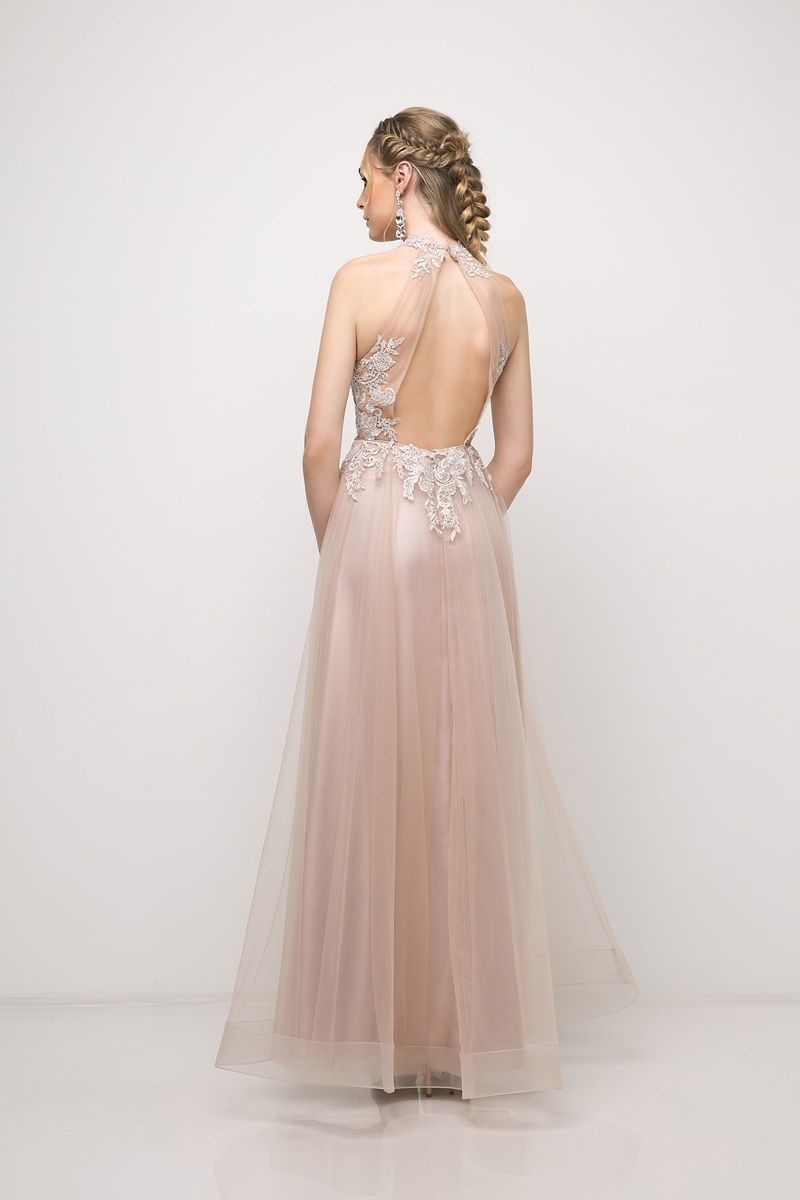 Prom Dresses Long Formal A Line Lace Prom Dress Mauve