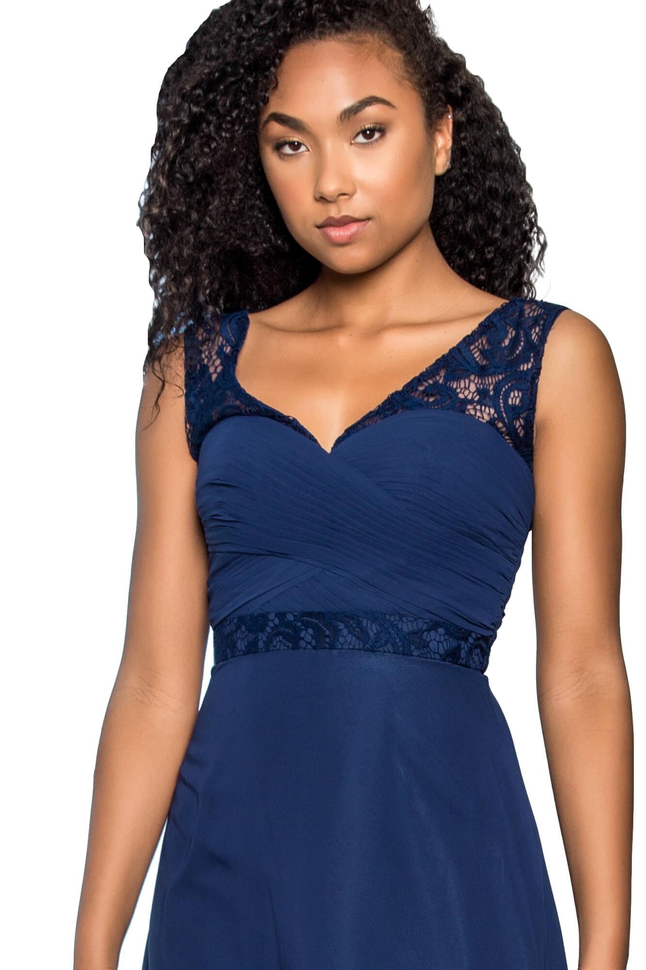 V-Neck Chiffon Long Formal Dress