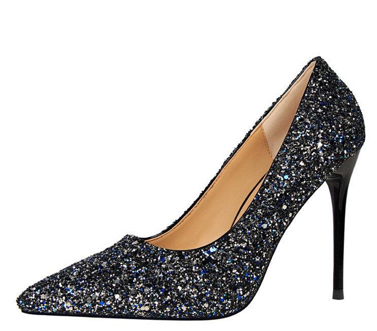Wedding High Heels Poited Toe Bridal Shoes