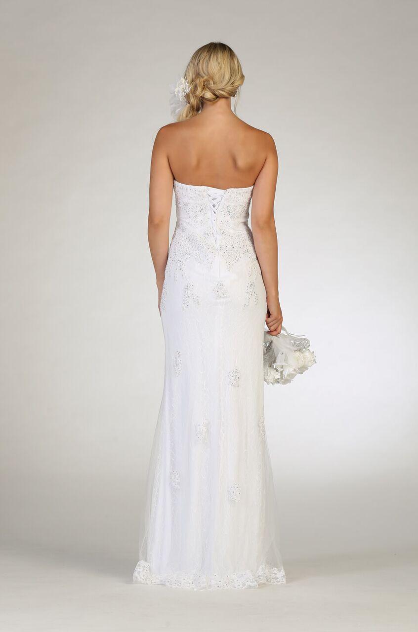 White Wedding Dress Formal Gown - The Dress Outlet