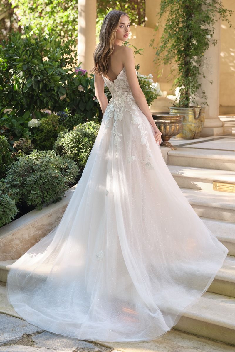 Wedding Dresses Long Formal A Line Lace Corset Wedding Dress Off White/Nude