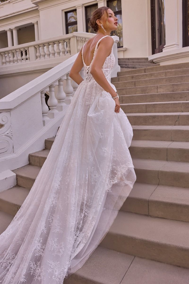 Sweetheart Floor-Length Lace Wedding Ball Gown Andrea & Leo WL073