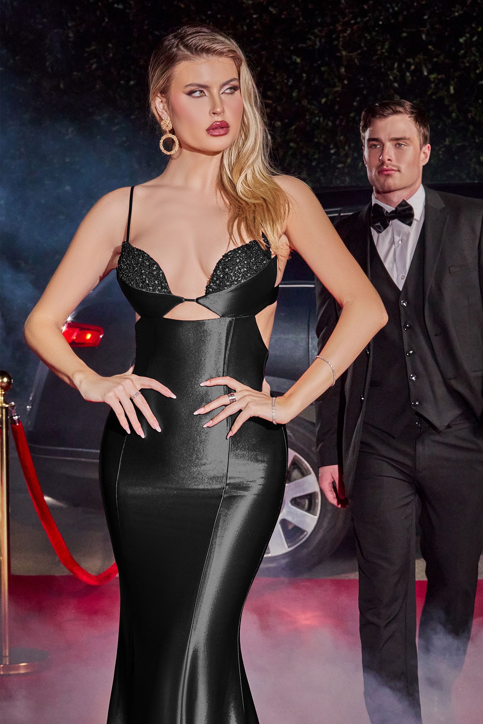 Fitted Long Prom Dress by LaDivine Y030