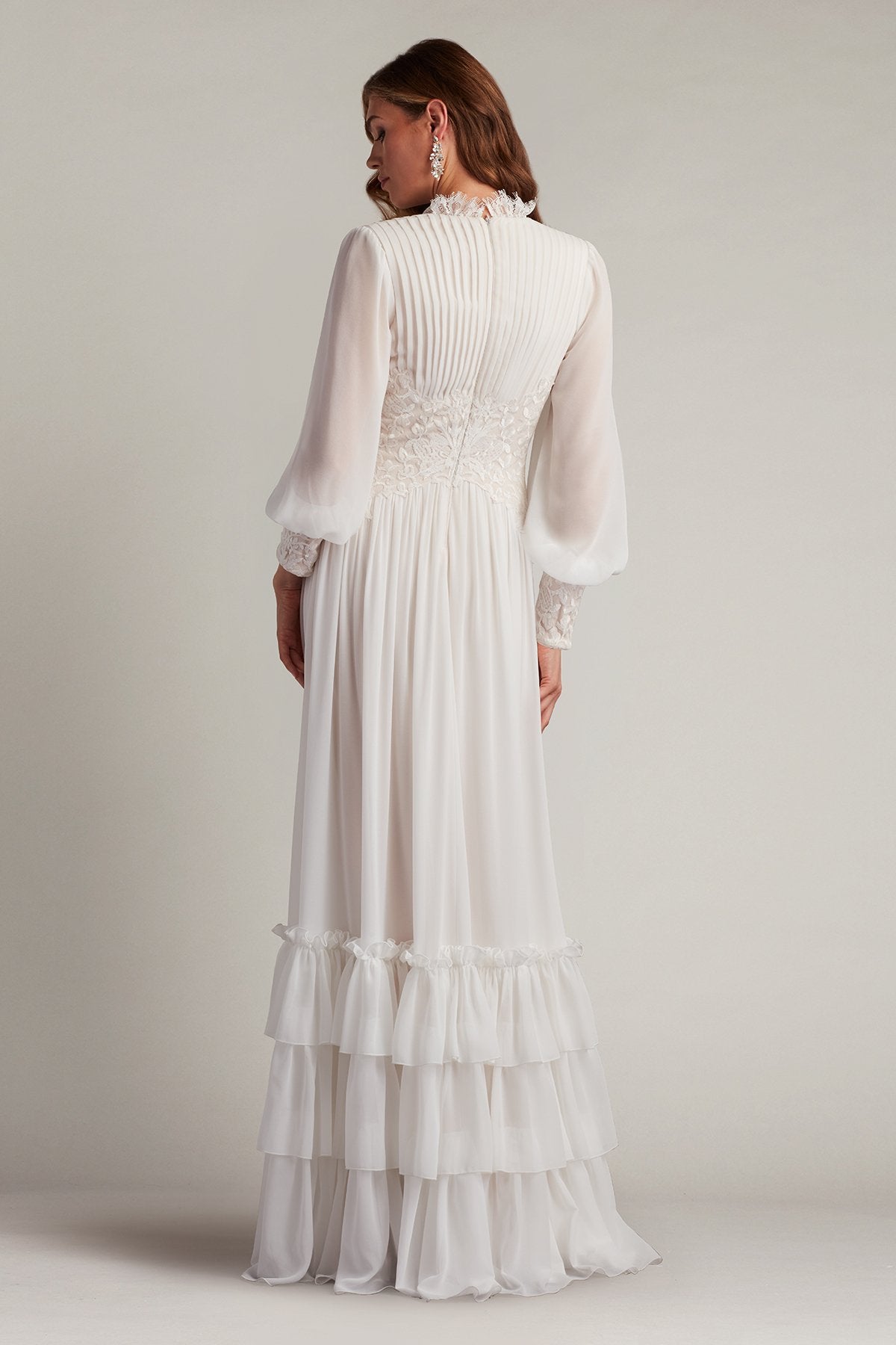 Tadashi Shoji YV25330L Formal Long Evening Ruffle Dress