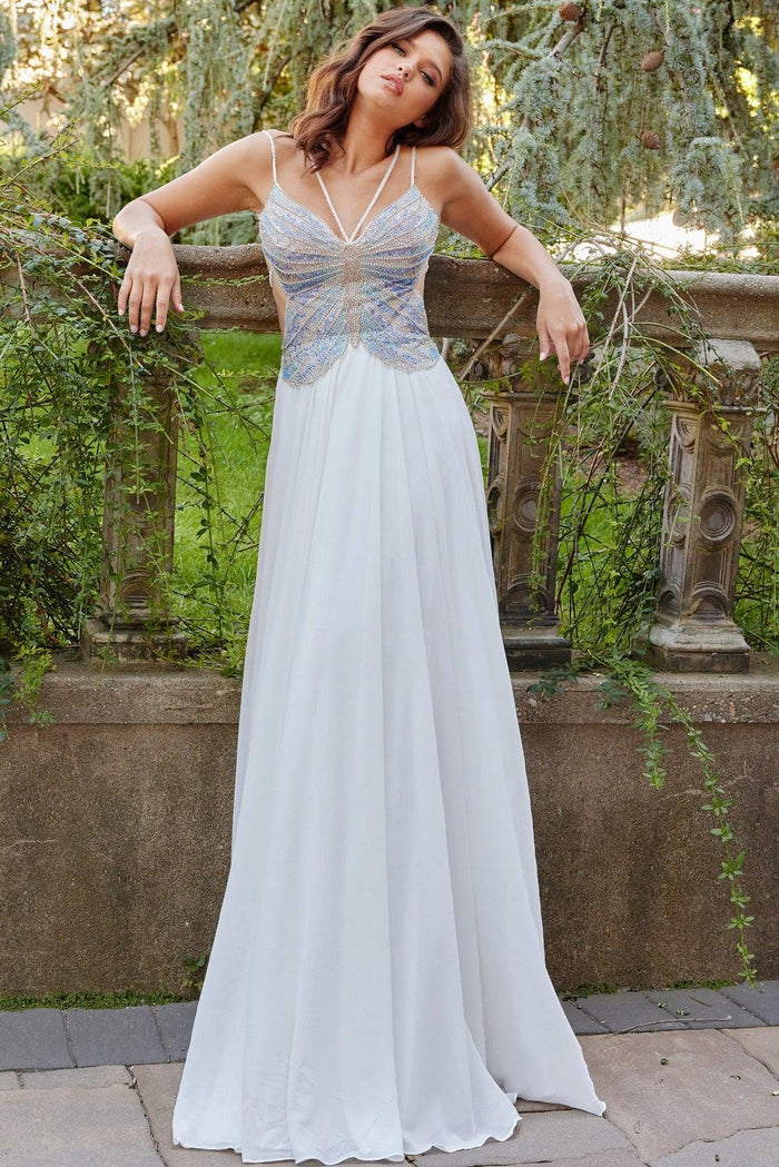 Prom Dresses Long Formal Chiffon Prom Dress White