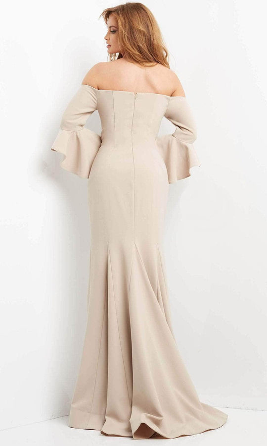 Mother of the Bride Dresses Mother of the Bride Off Shoulder Bell Sleeve Dress Champagne