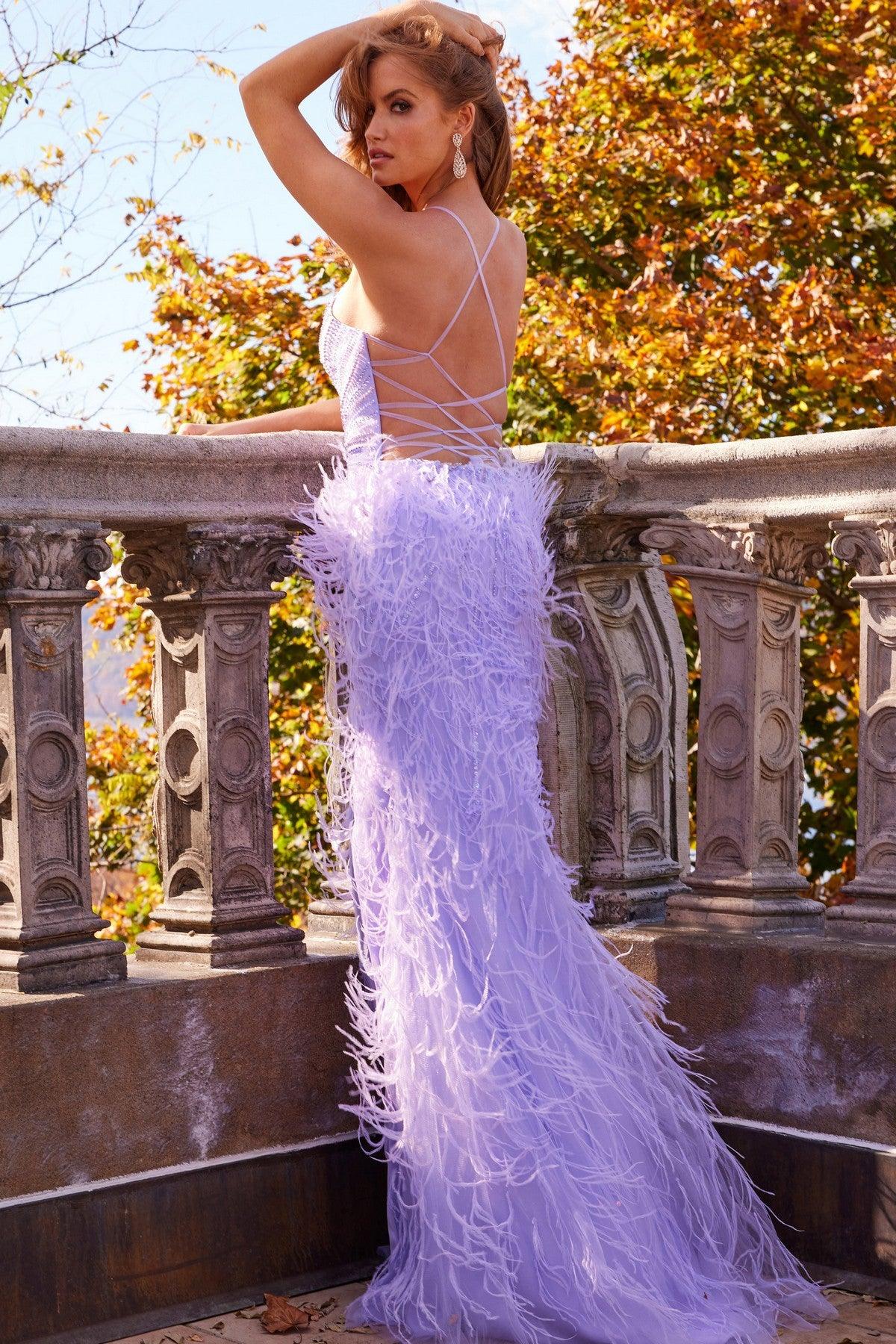 Prom Dresses Long Spaghetti Strap Beaded Prom Dress Lilac
