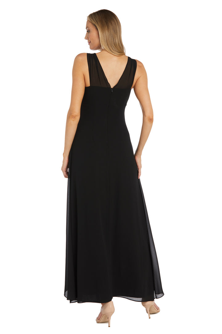 Formal Dresses Long Formal Ruffle Flyaway Dress Black