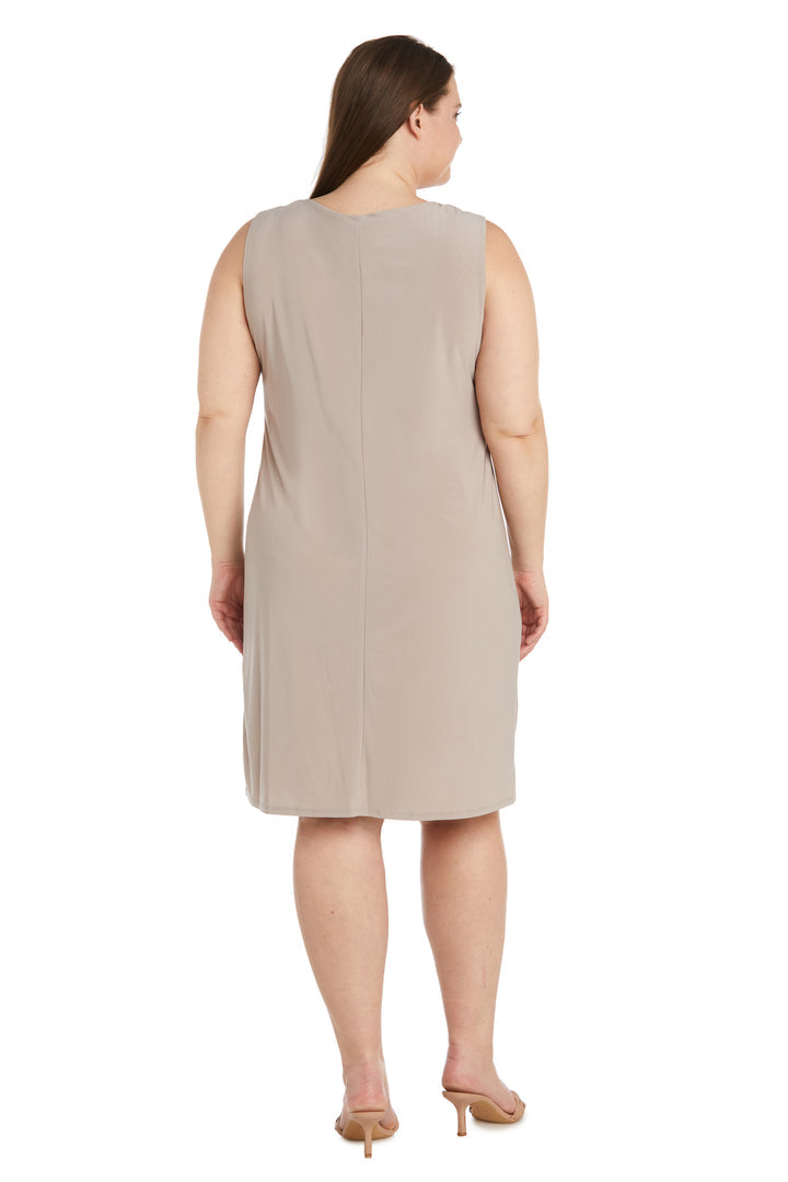 R&M Richards 1160W Short Mother of the Bride Plus Size Jacket Dress