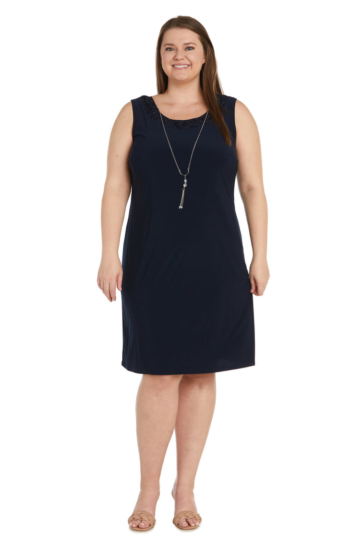 R&M Richards 1160W Short Mother of the Bride Plus Size Jacket Dress