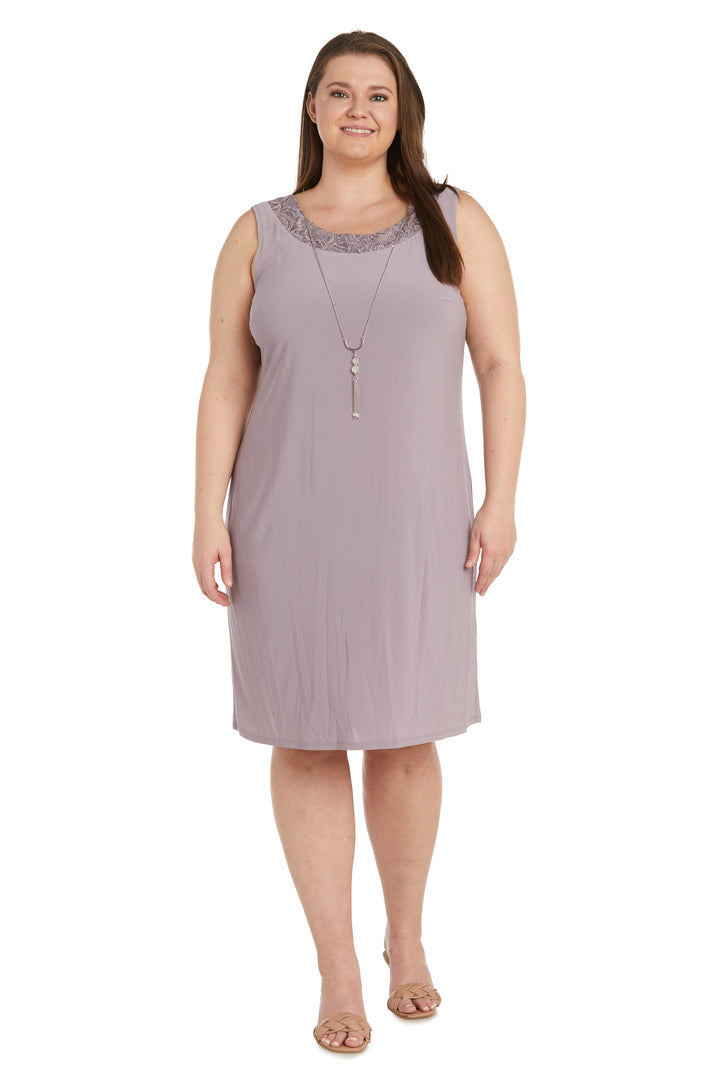 R&M Richards 1160W Short Mother of the Bride Plus Size Jacket Dress