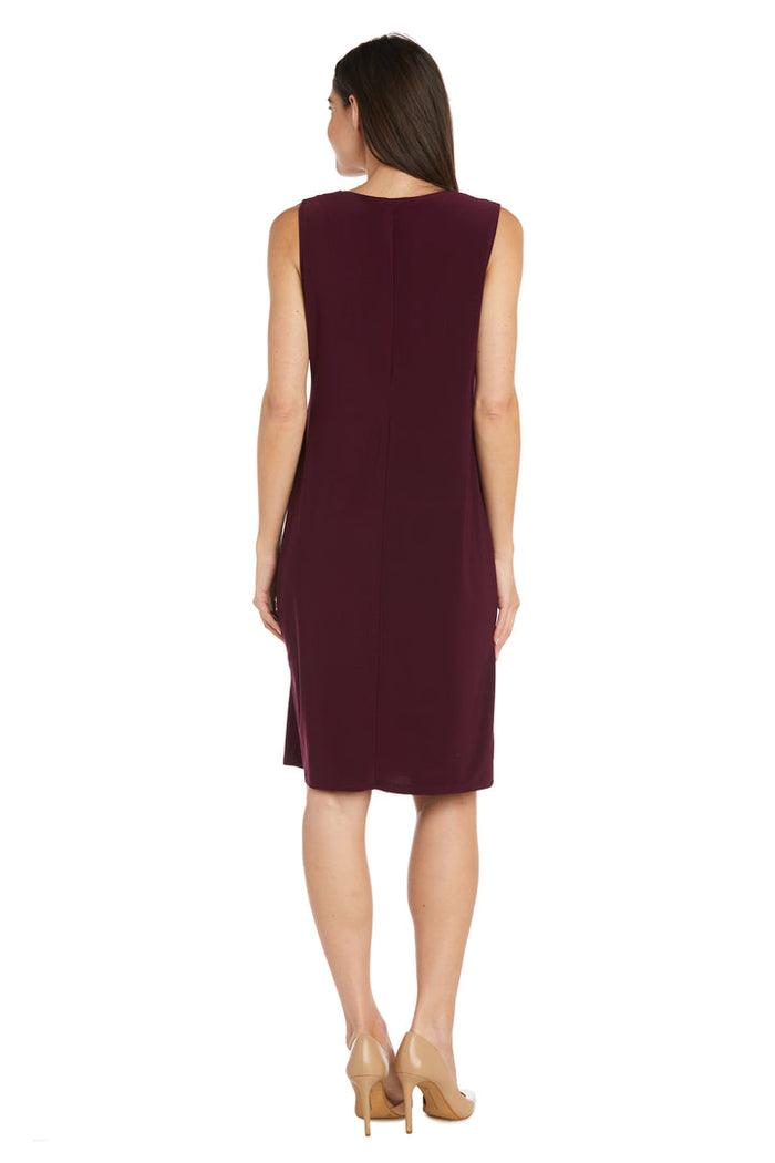 Mother of the Bride Dresses Short Mother of the Bride Sequin Jacket Dress Merlot