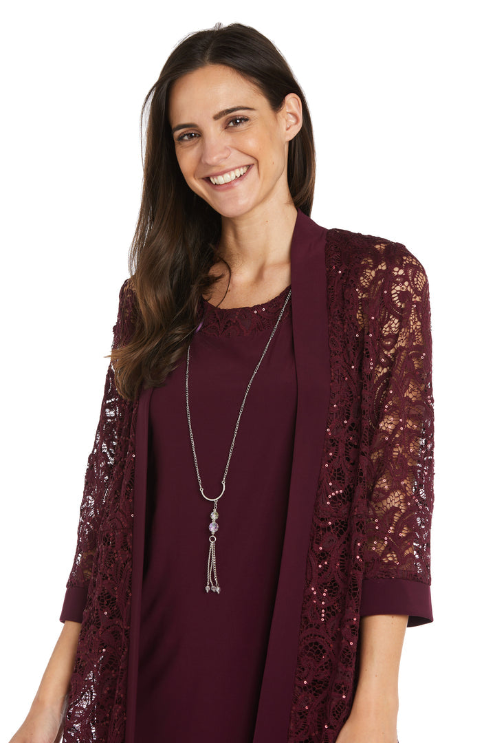 R&M Richards 1160 Short Mother of the Bride Sequin Jacket Dress