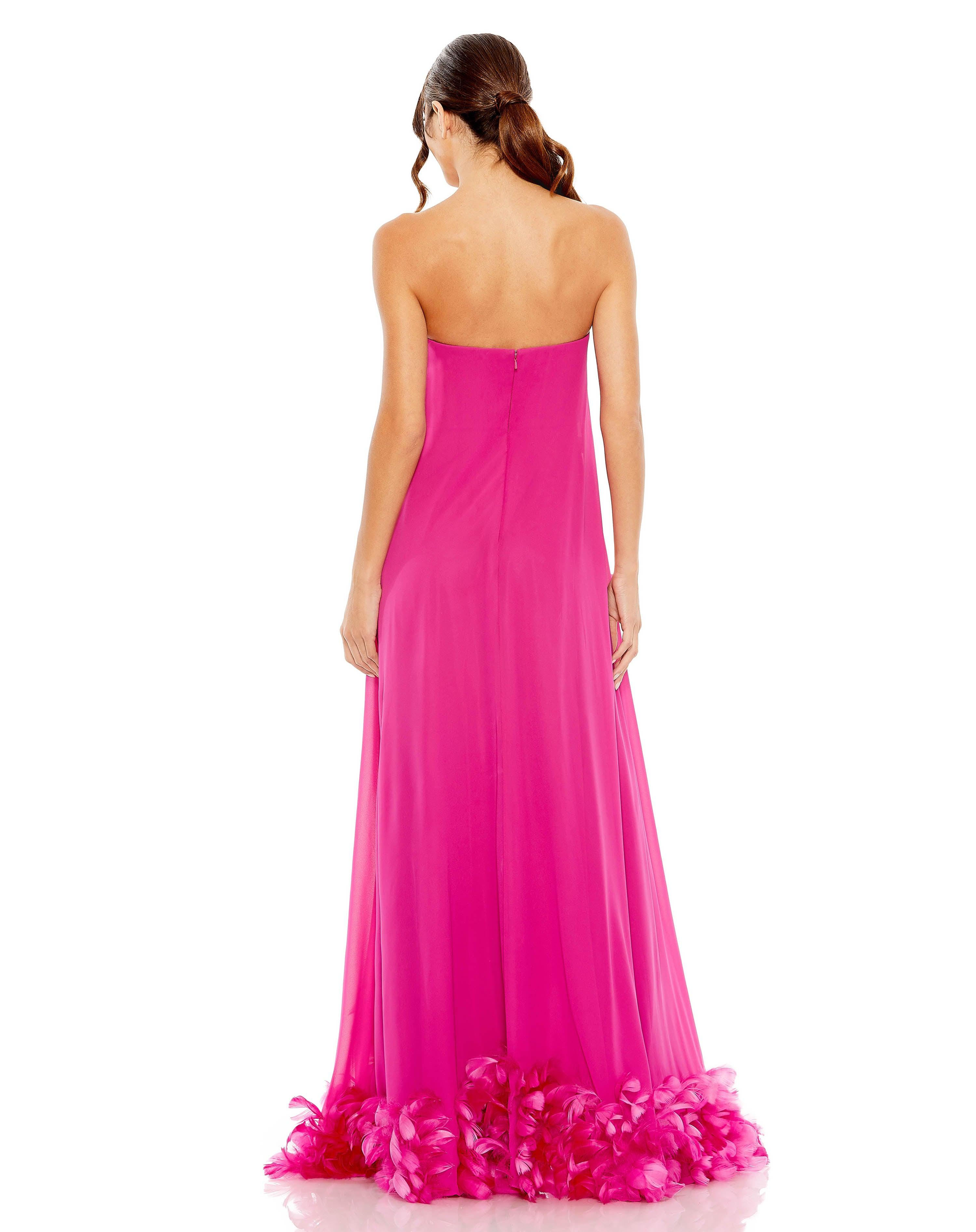 Formal Dresses High Low Chiffon Formal Dress Fuchsia