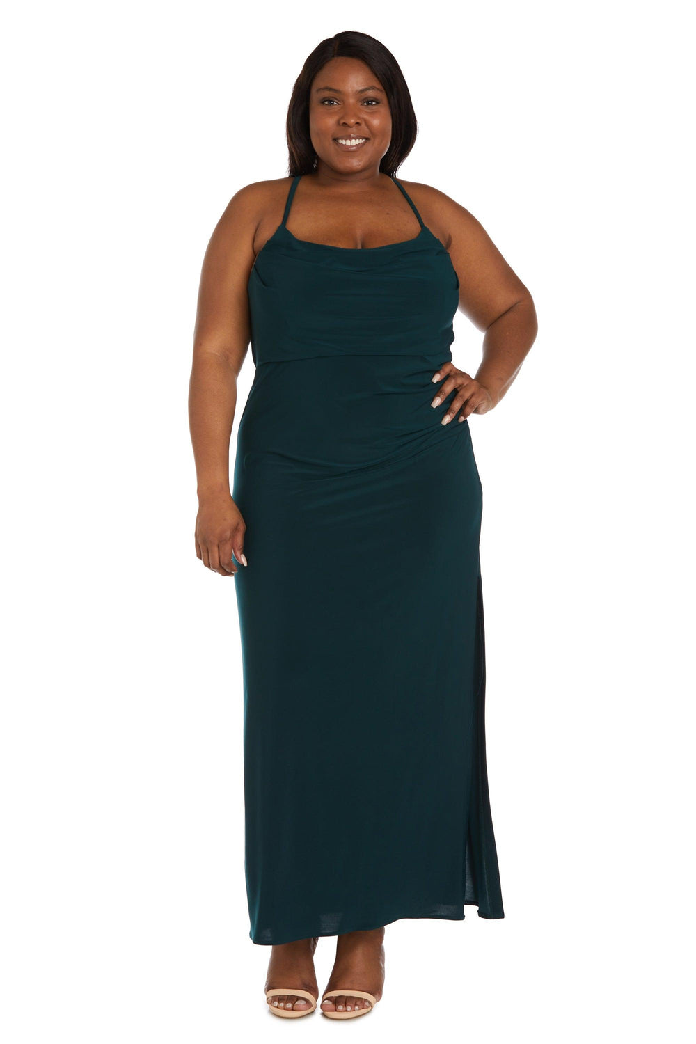 Morgan & Co 13019WM Long Plus Size Formal Dress