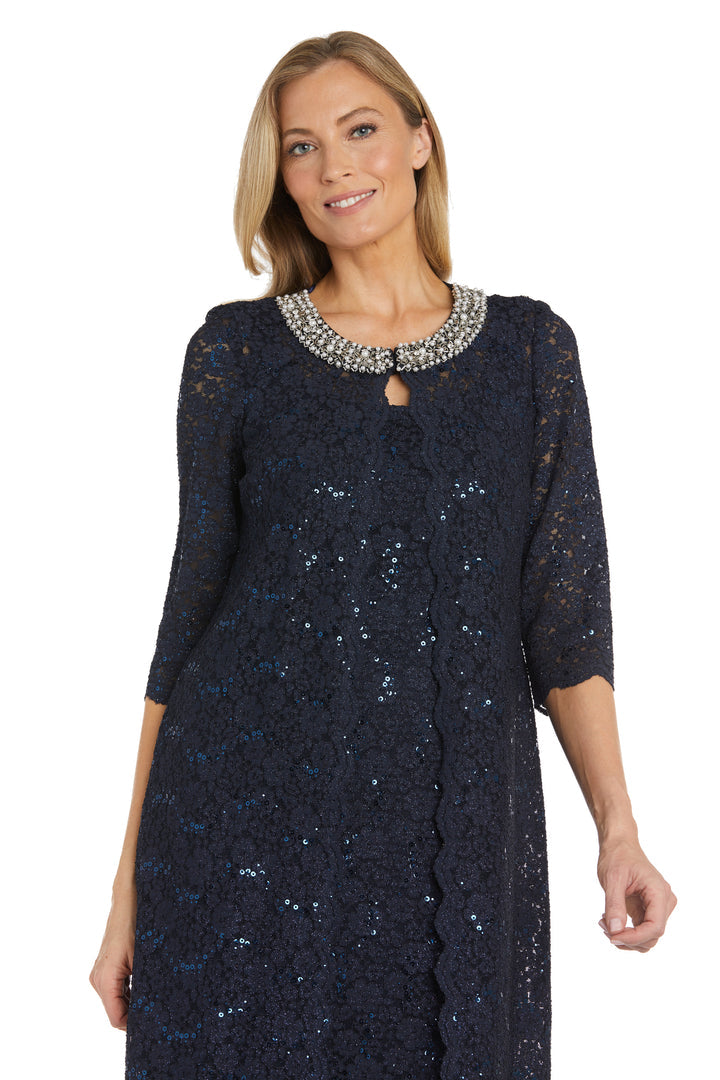Mother of the Bride Dresses Short Mother of the Bride Pearl Detail Jacket Dress Navy
