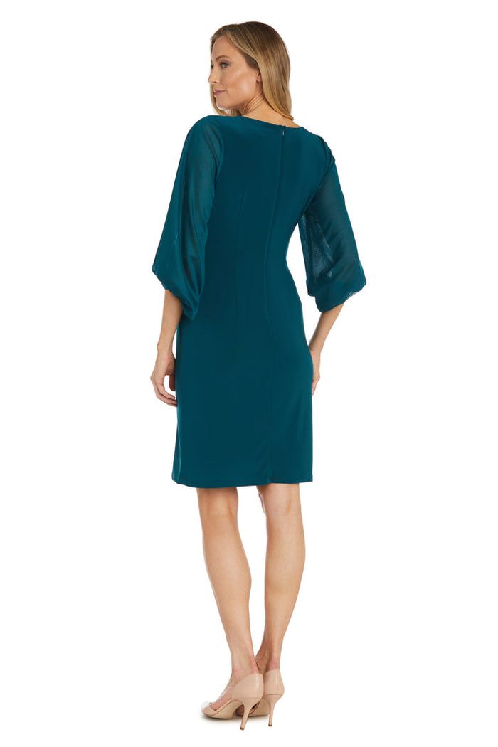 Mother of the Bride Dresses Short Fitted Cocktail Mother of the Bride Dress Emerald