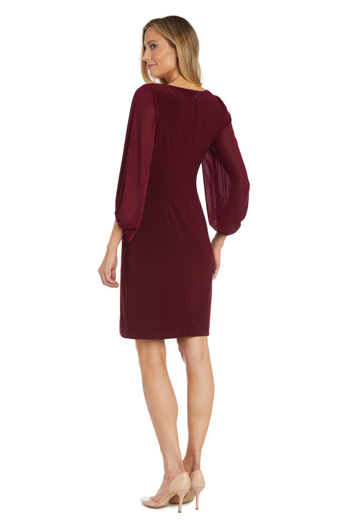 Mother of the Bride Dresses Short Fitted Cocktail Mother of the Bride Dress Merlot