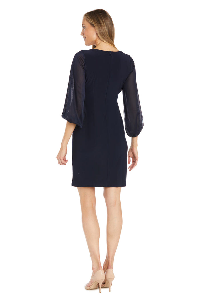 Mother of the Bride Dresses Short Fitted Cocktail Mother of the Bride Dress Navy