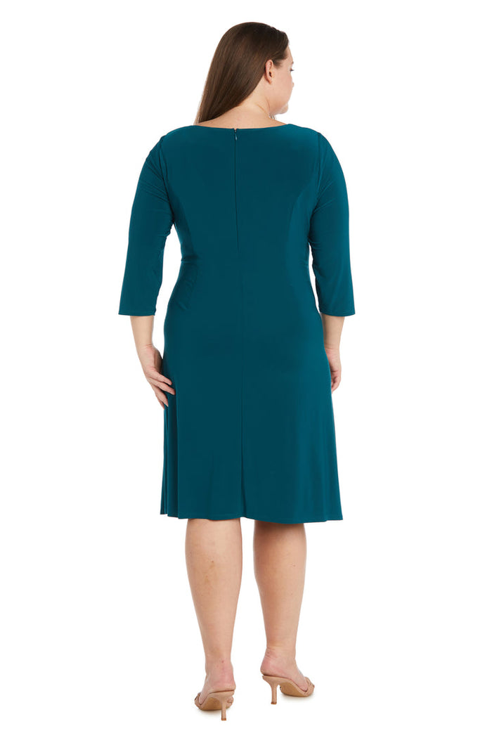 Plus Size Dresses Short Cocktail Plus Size Mother of the Bride Dress Emerald