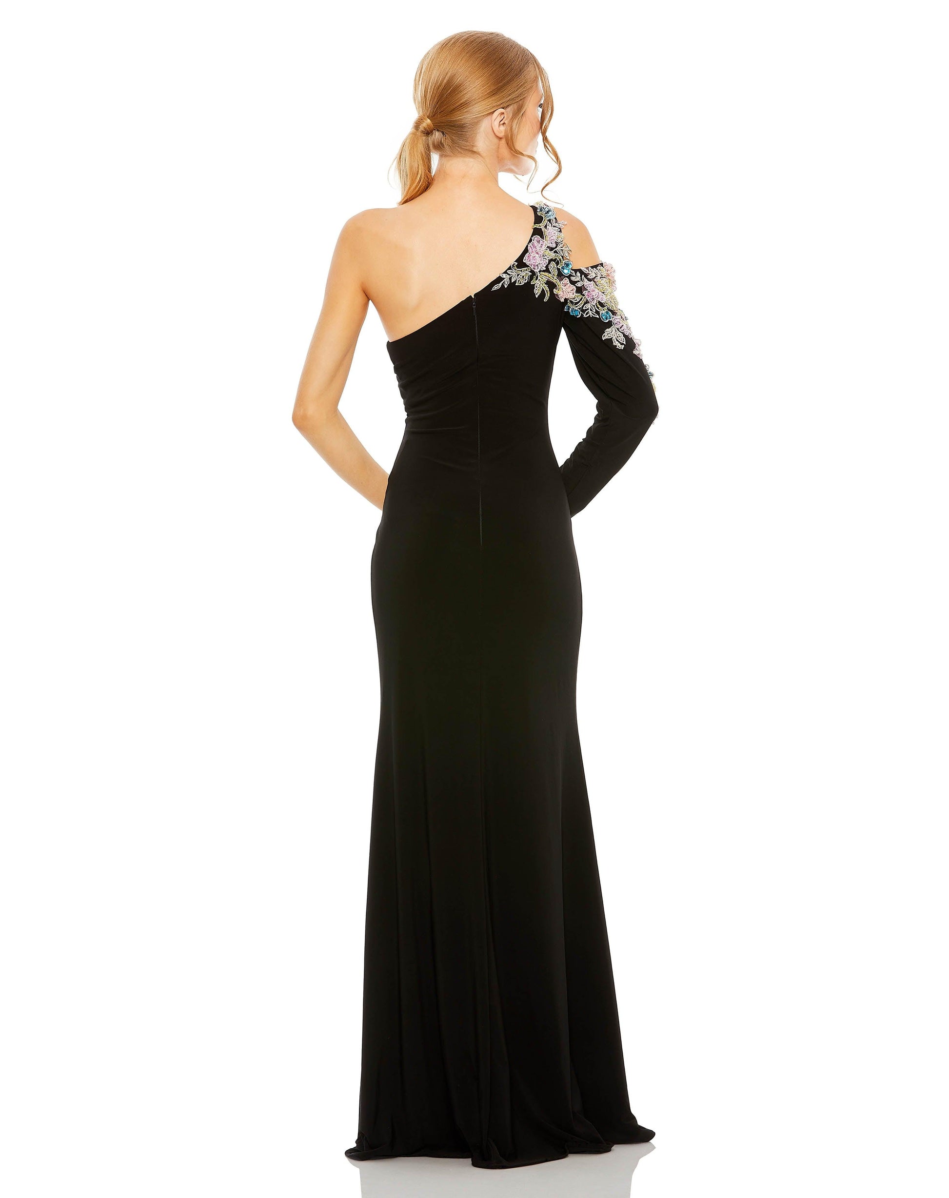 Mac Duggal 2204 Prom Long One Shoulder Formal Dress