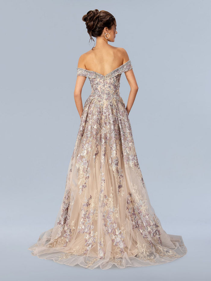 Formal Dresses Long Formal Floral Prom Dress Multi