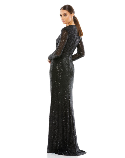 Mac Duggal 26552 Long Sleeve Formal Evening Dress
