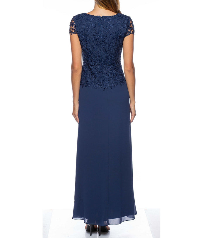 Formal Dresses Long Two Piece Formal Dress Navy