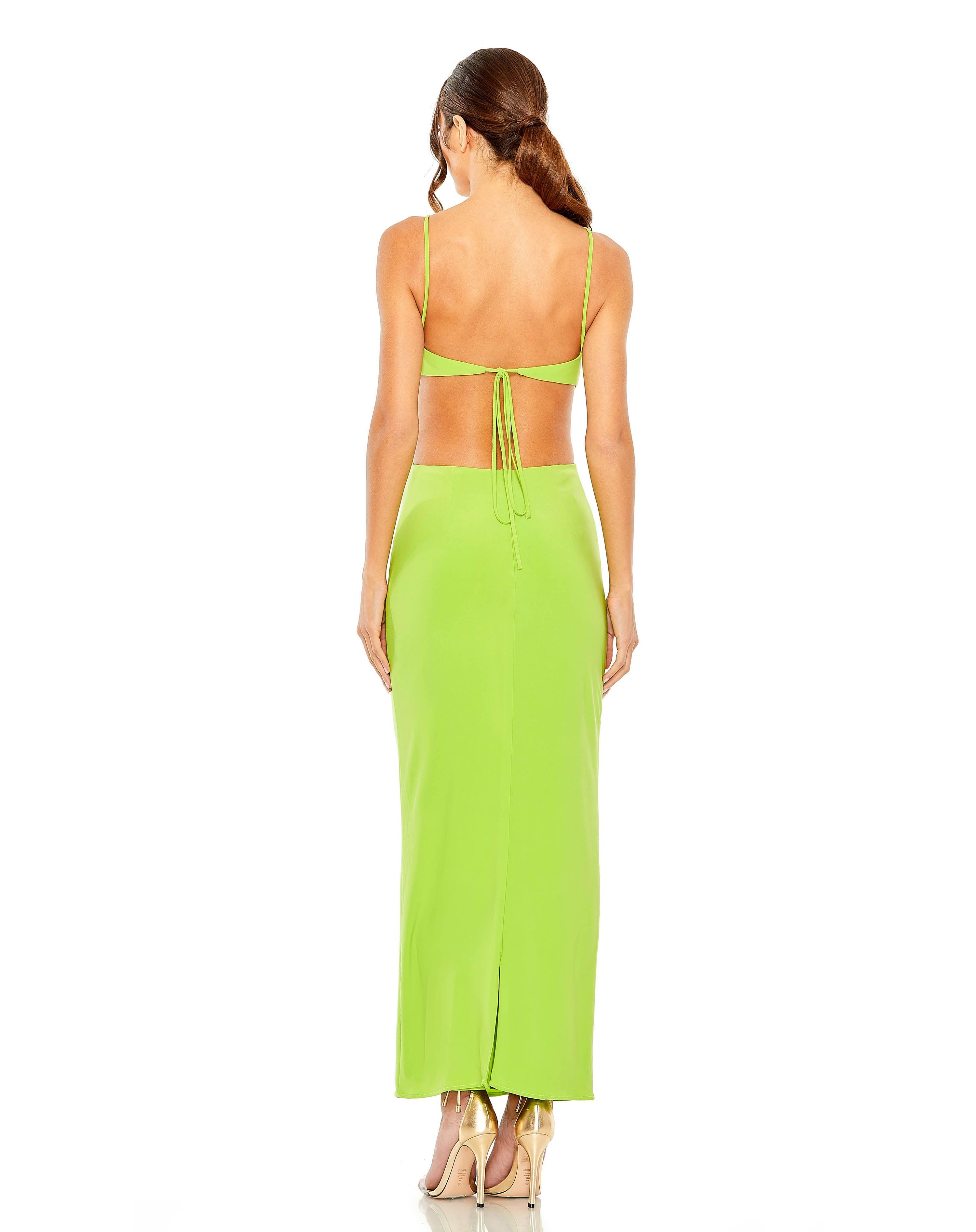 Prom Dresses Long Spaghetti Strap Prom Dress Sage