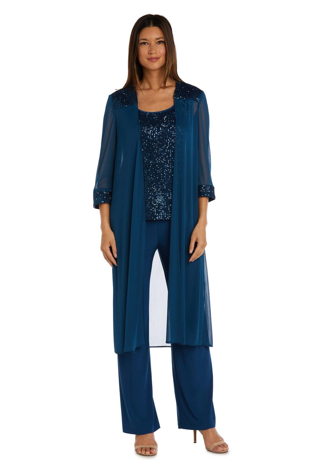 Peacock R M Richards 2756 Long Formal Sequined Pant Suit For 86 99 peacock-r-m-richards-2756-long-formal-sequined-pant-suit-for-86-99
