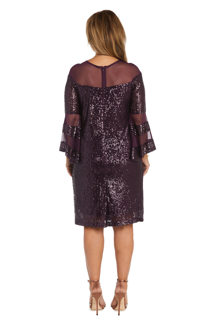 R&M Richards 2775 Long Sleeve Mother of the Bride Short Dress