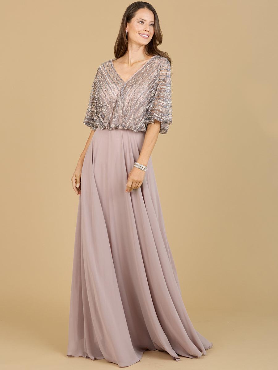 Dusty Purple Lara Dresses 29187 A-line Chiffon Formal Dress for $499.99