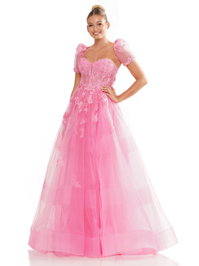 Prom Dresses Prom Long Strapless Sweetheart Bolero Ball Gown Pink