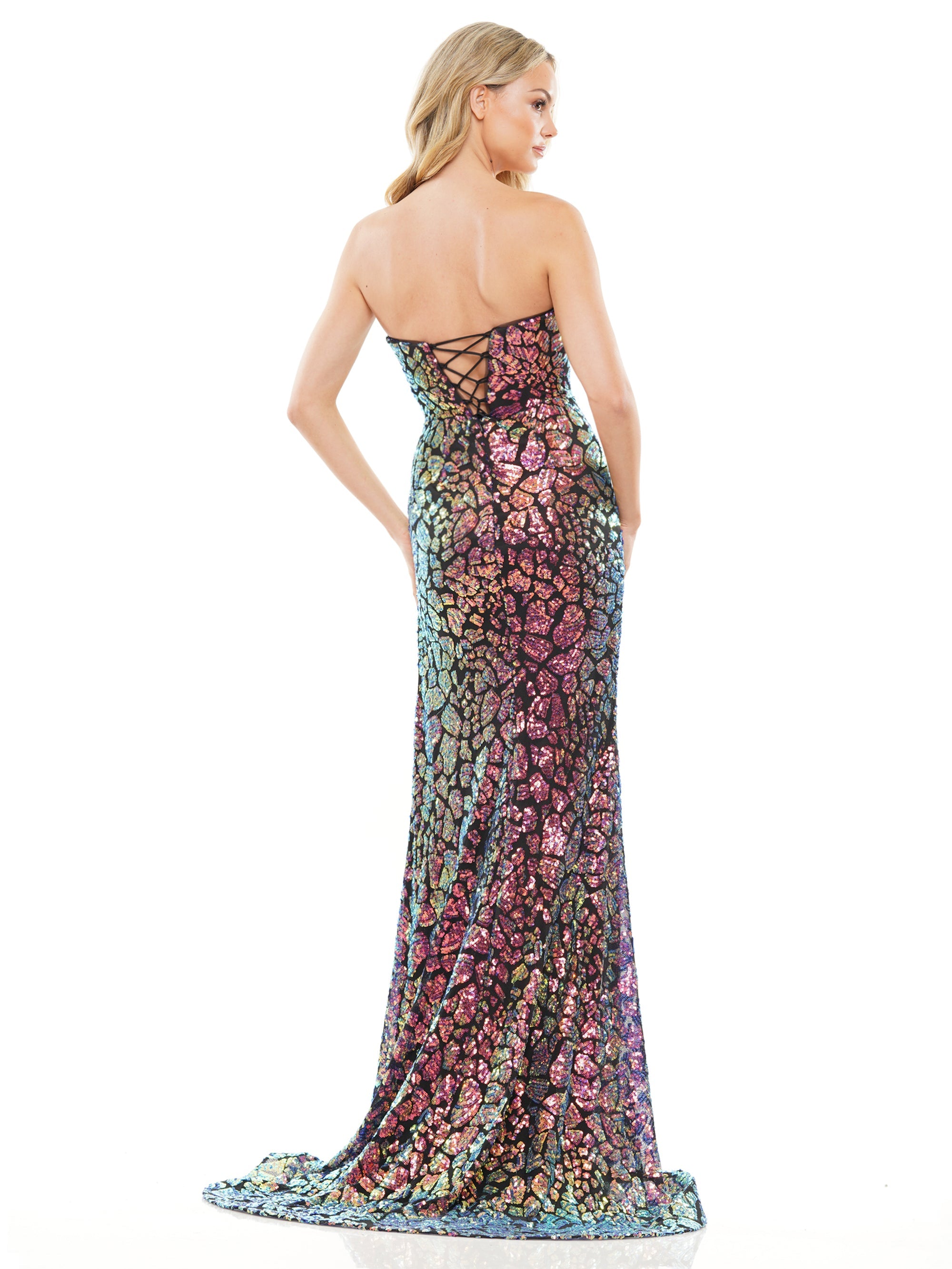 Prom Dresses Long Fitted Off Shoulder Feather Prom Dress Black Multi
