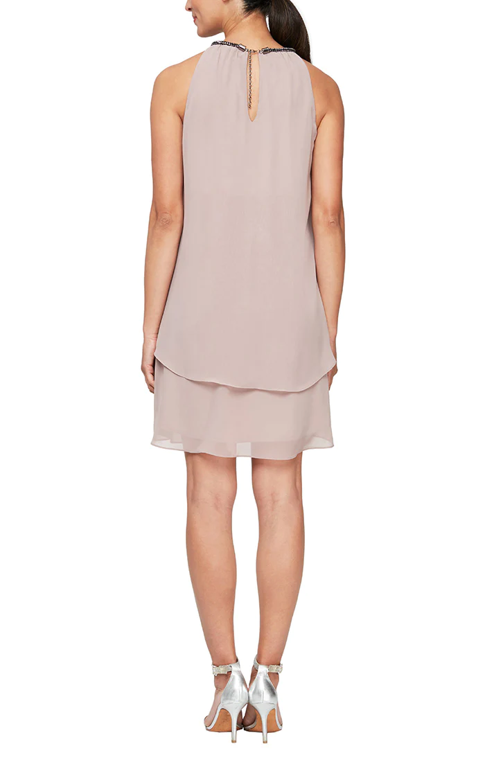 Cocktail Dresses Split Front Chiffon Dress Cashmere