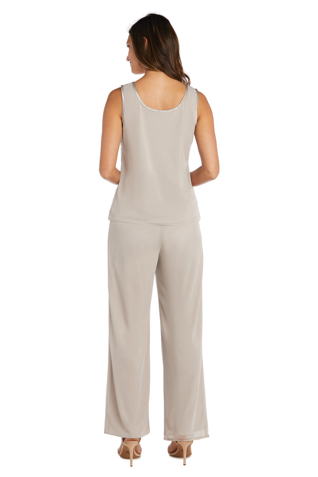 R&M Richards 42734 Three Piece Sequin Pant Suit Jacket Set