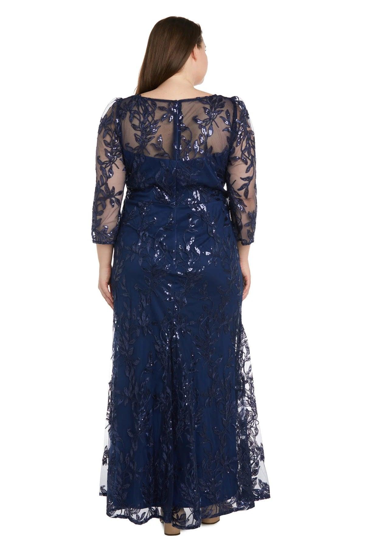 Mother of the Bride Dresses Plus Size Long Formal Dress Navy