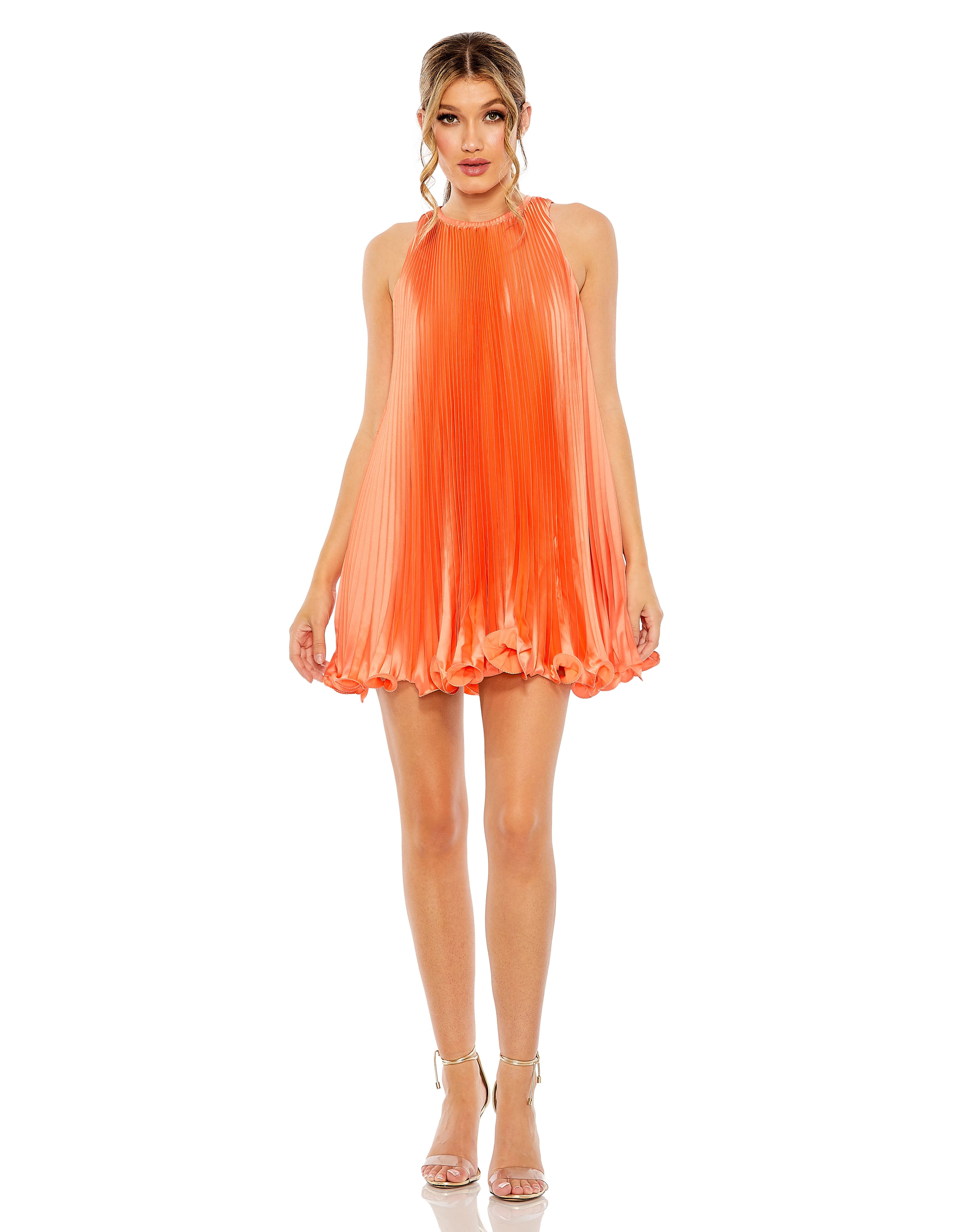Short A Line Pleated Cocktail Party Dress A Line Pleated Short Cocktail Mac Duggal 49636