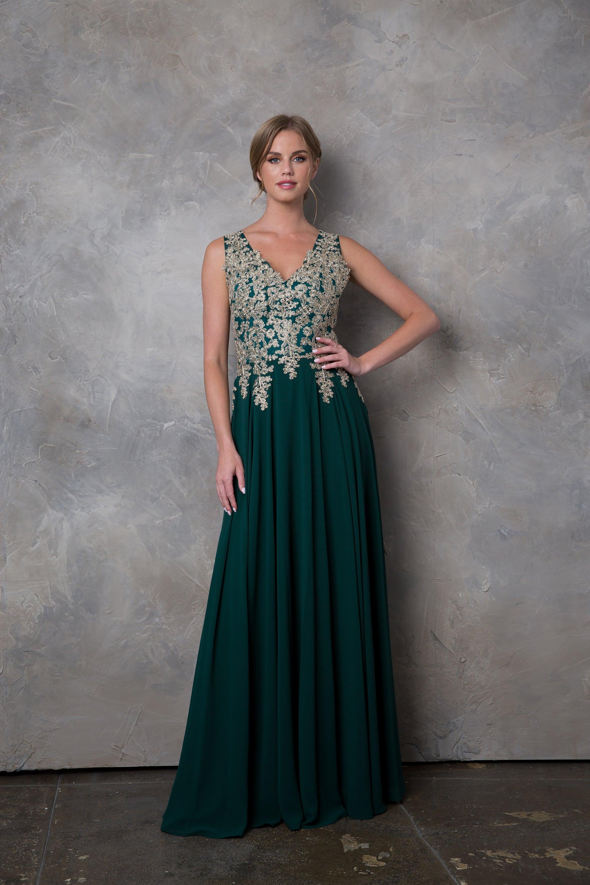 Long Mother of the Bride Chiffon Formal Dress Sale