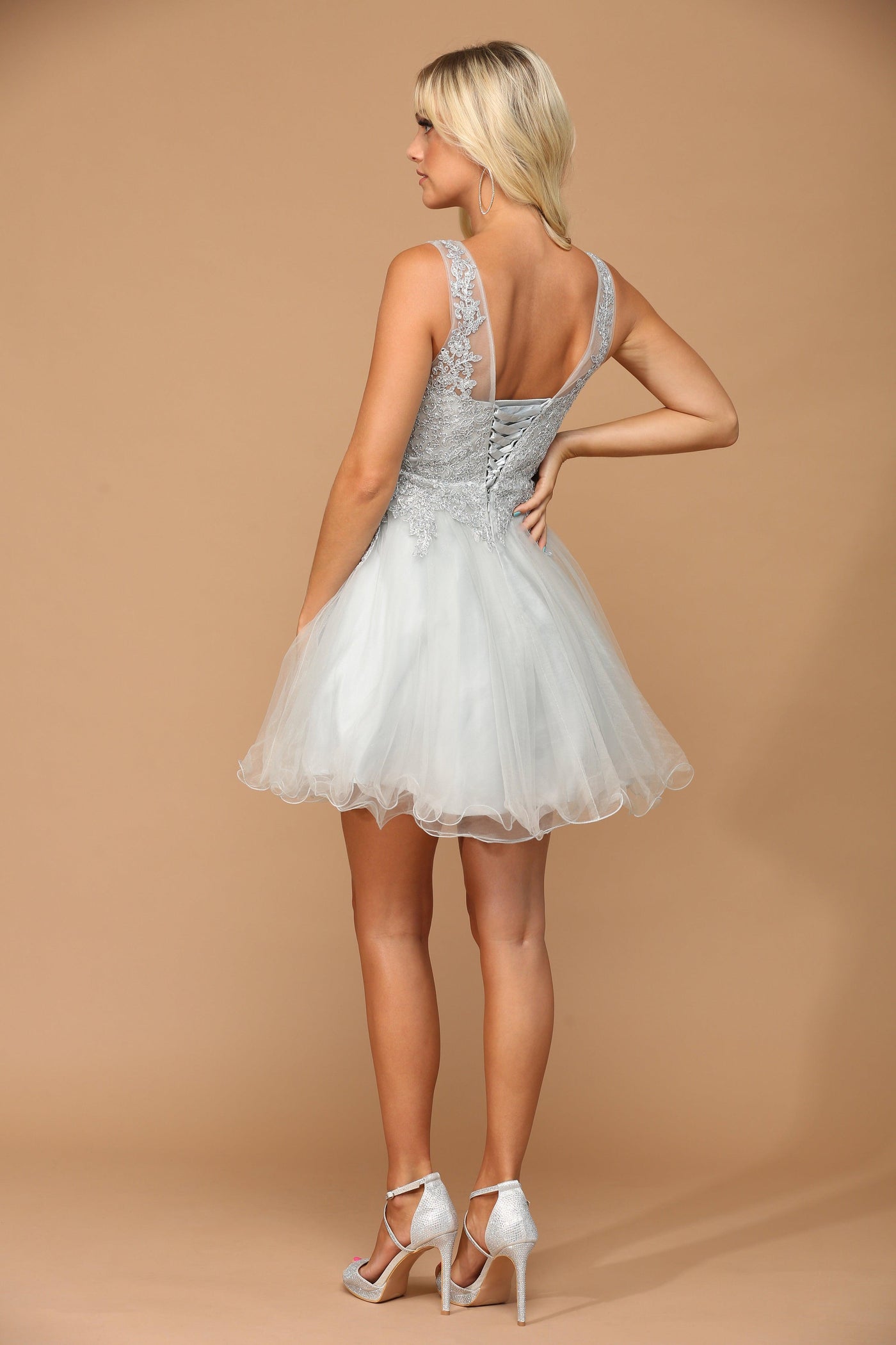 Prom Short Sleeveless Homecoming Cocktail Dress