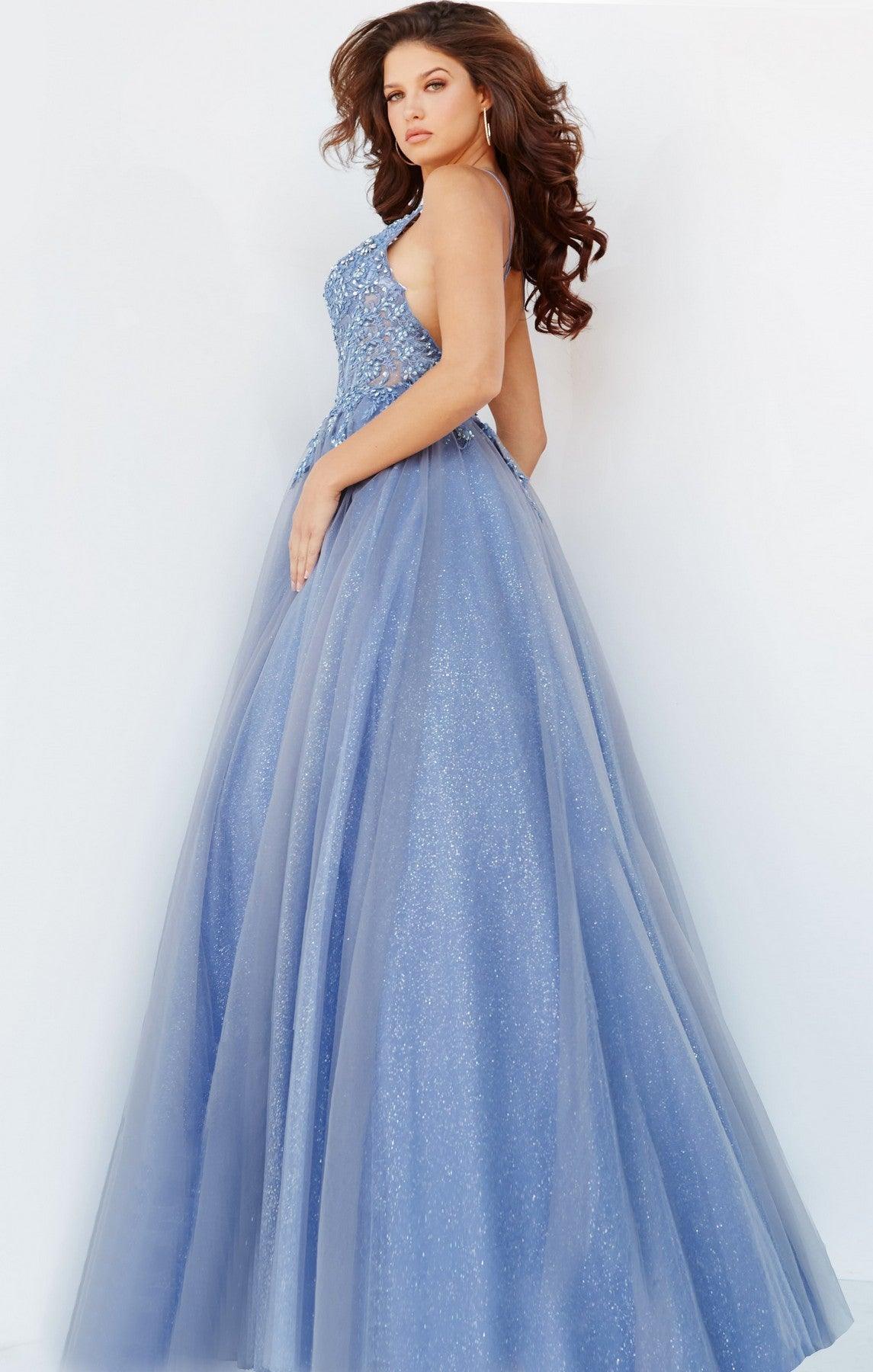 Prom Dresses Long Formal Glitter Prom Ball Gown Cloud