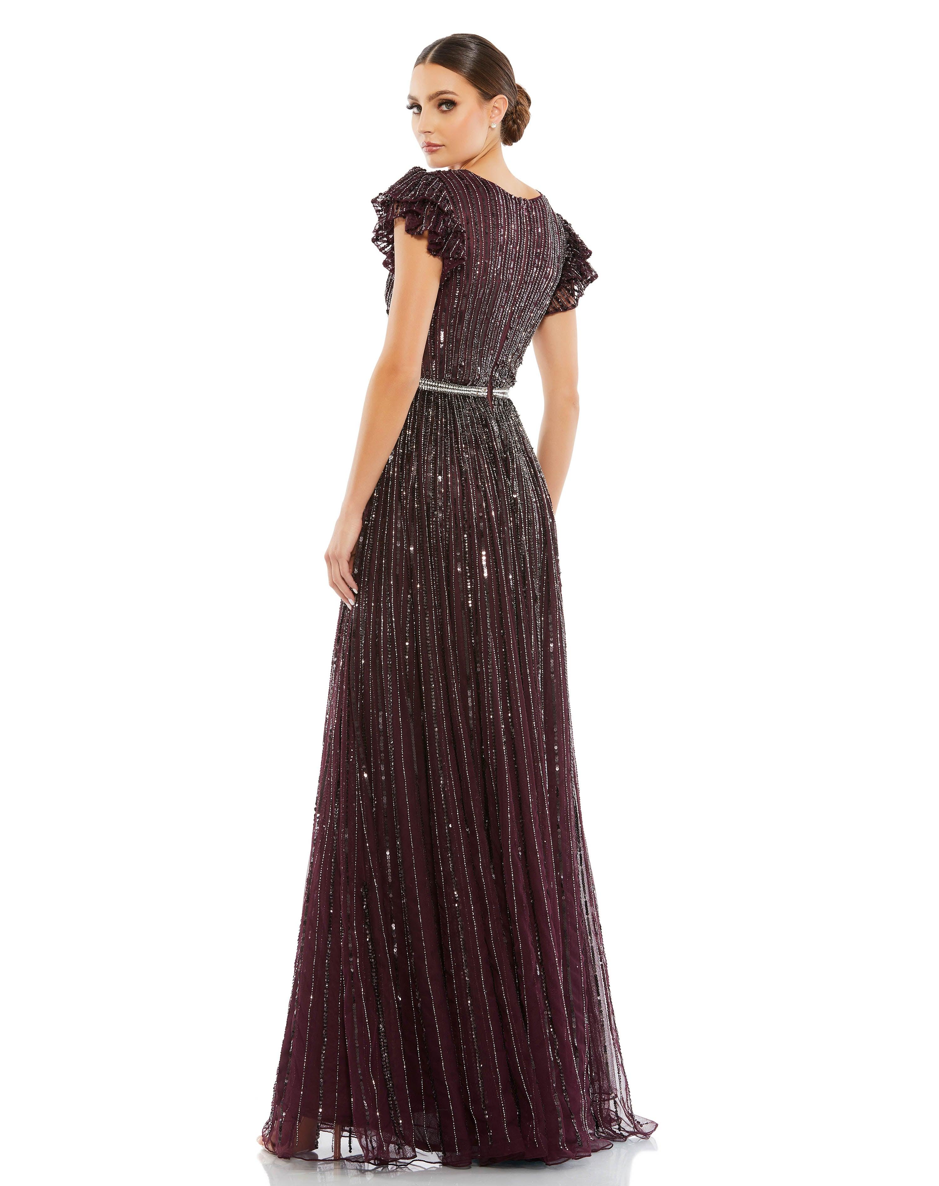 Mac Duggal 5502 Short Sleeve Formal Dress